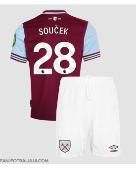 West Ham United Tomas Soucek #28 Echipament de Fotbal Replică 2024-25 Copii Acasa (+ Șorturi)